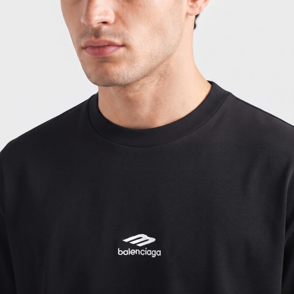 Logo Print Oversize Black
