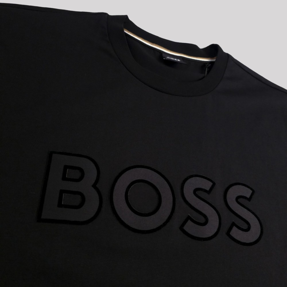 Logo-Patch Cotton T-Shirt Black Logo-Patch Cotton T-Shirt Black