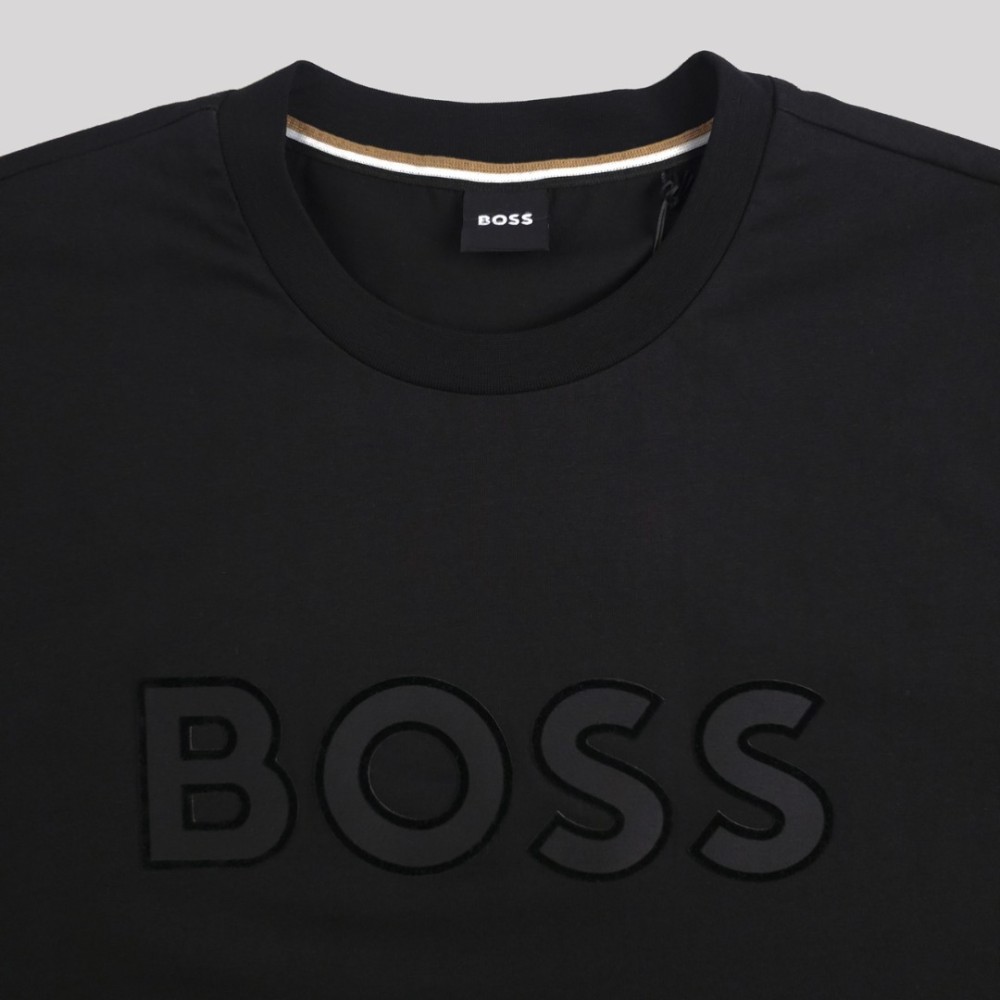 Logo-Patch Cotton T-Shirt Black Logo-Patch Cotton T-Shirt Black
