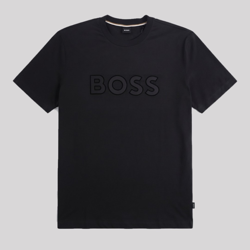 Logo-Patch Cotton T-Shirt Black Logo-Patch Cotton T-Shirt Black