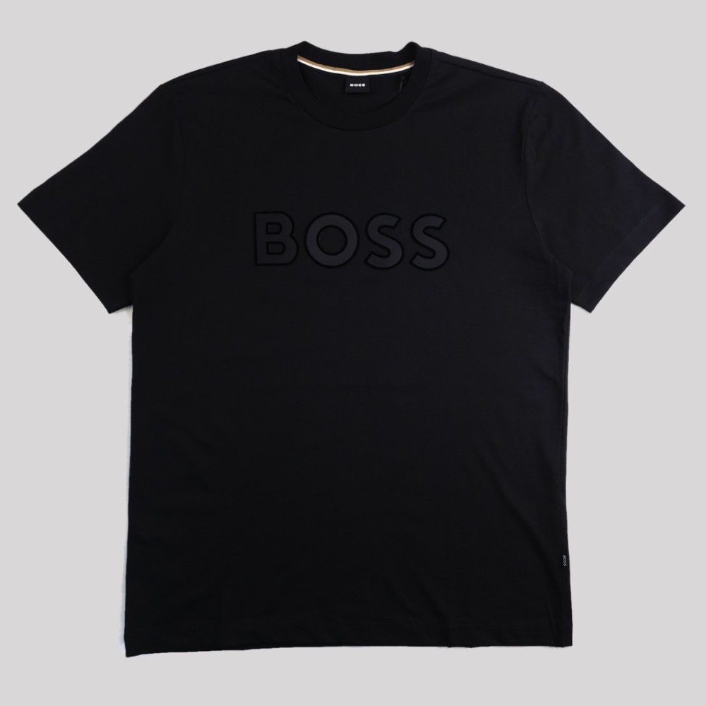 Logo-Patch Cotton T-Shirt Black Logo-Patch Cotton T-Shirt Black