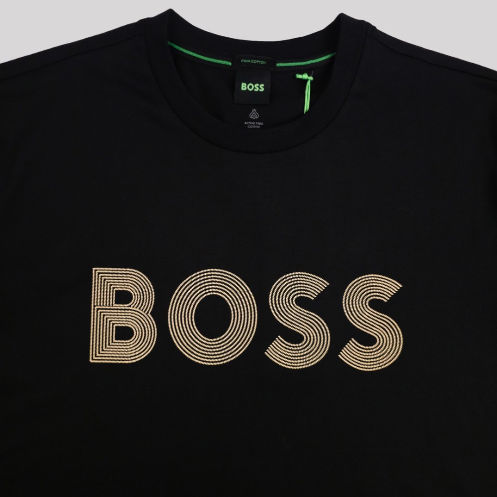 Cotton-Jersey Wide Logo Black / Gold Cotton-Jersey Wide Logo Black / Gold