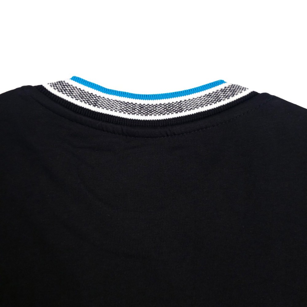 Stretch-Cotton T-Shirt With Logo Detail Black Stretch-Cotton T-Shirt With Logo Detail Black