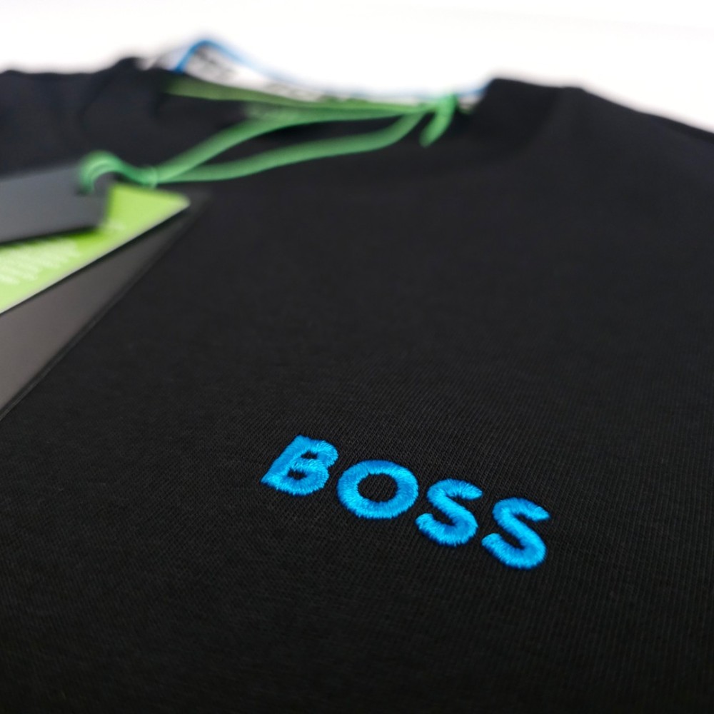 Stretch-Cotton T-Shirt With Logo Detail Black Stretch-Cotton T-Shirt With Logo Detail Black