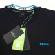 Stretch-Cotton T-Shirt With Logo Detail Black Stretch-Cotton T-Shirt With Logo Detail Black