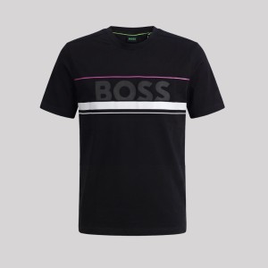Cotton-Jersey Logo-Print Black
