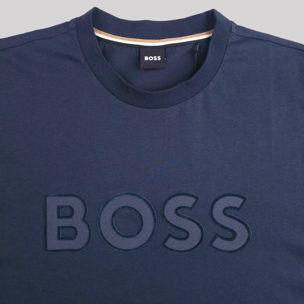 Logo-Patch Cotton T-Shirt Navy Logo-Patch Cotton T-Shirt Navy