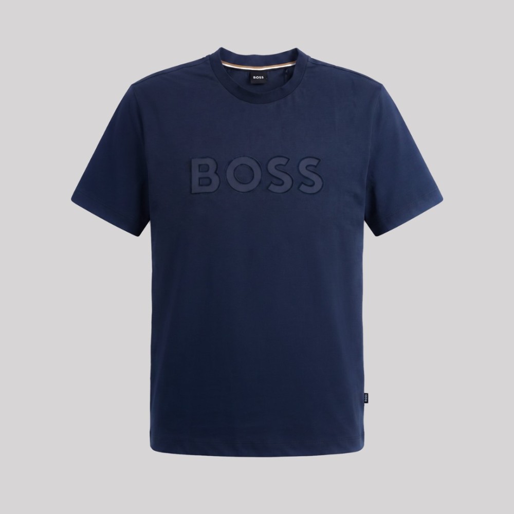 Logo-Patch Cotton T-Shirt Navy Logo-Patch Cotton T-Shirt Navy