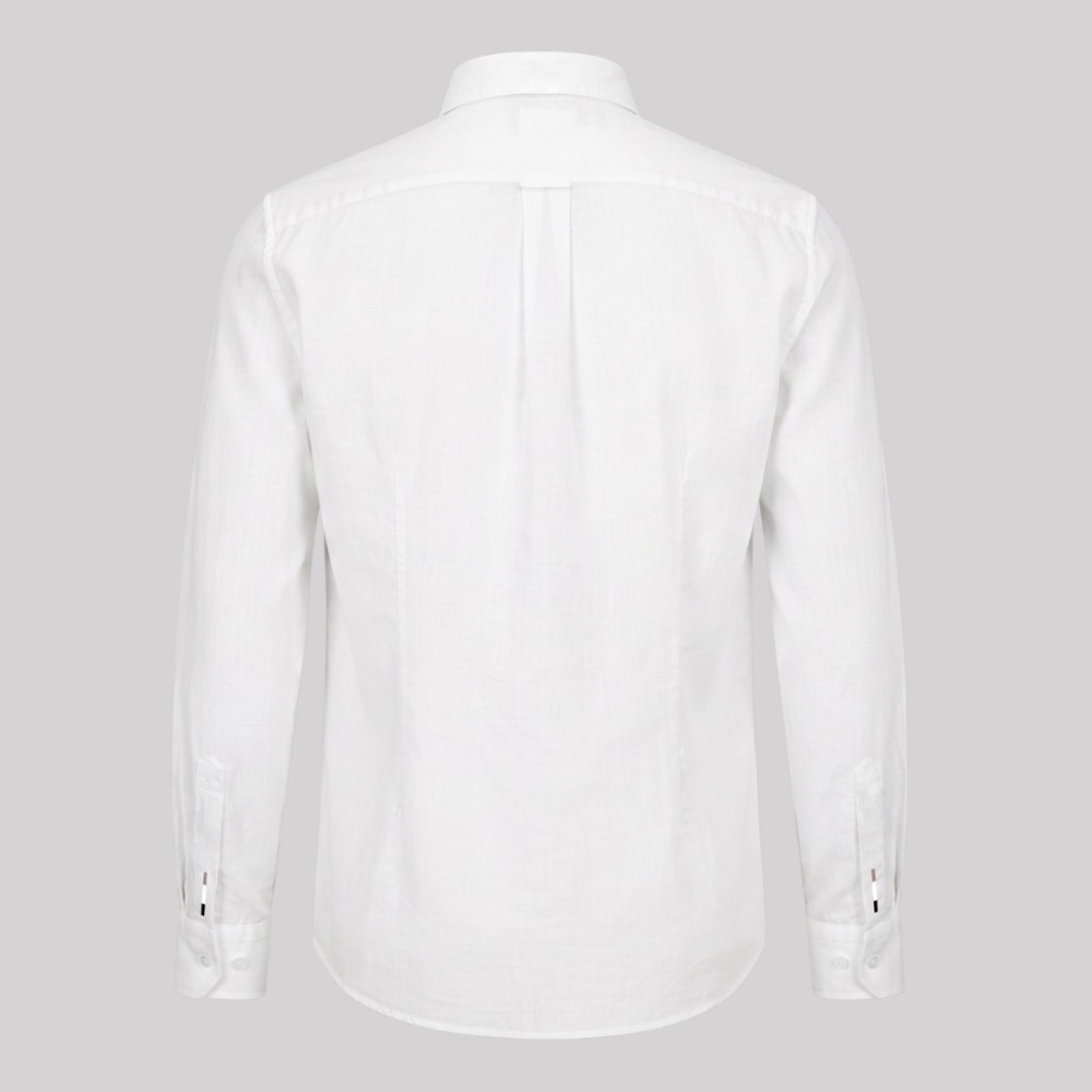 H-Roan Button-Down Slim-Fit Shirt White H-Roan Button-Down Slim-Fit Shirt White