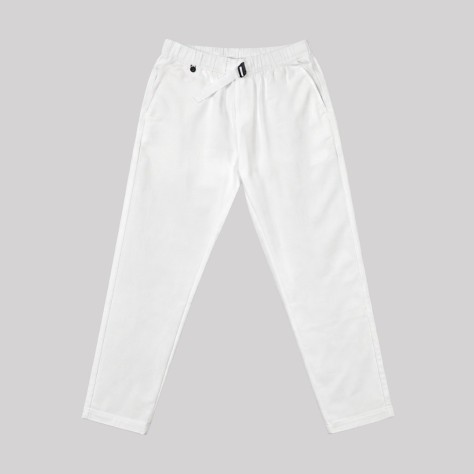 White Cotton Casual Trousers