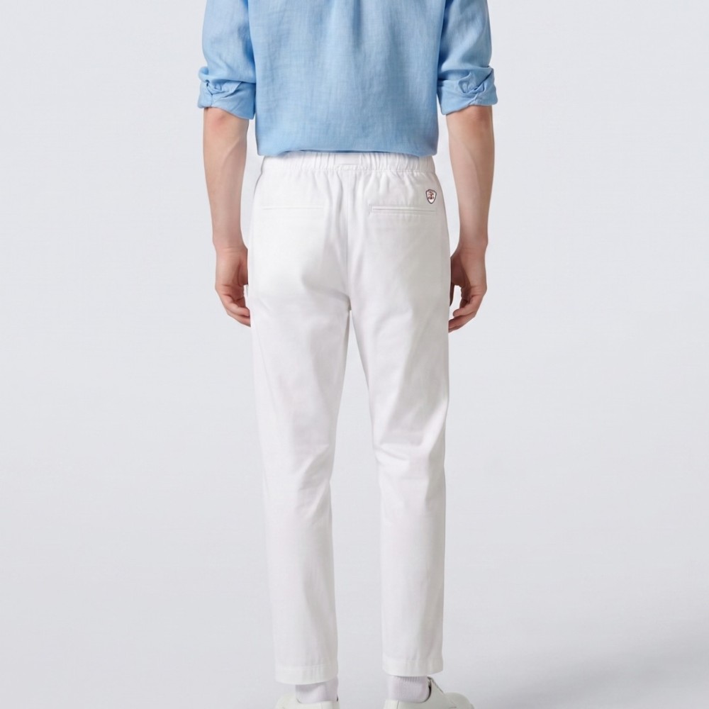 White Cotton Casual Trousers White Cotton Casual Trousers