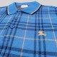 Checked Cotton Polo Polo Dark Blue Checked Cotton Polo Polo Dark Blue