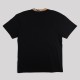 Checked-Trim Cotton T-Shirt Black Checked-Trim Cotton T-Shirt Black