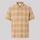 Checked Cotton Polo Polo Beige Checked Cotton Polo Polo Beige