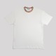 Checked-Trim Polo White Checked-Trim Polo White