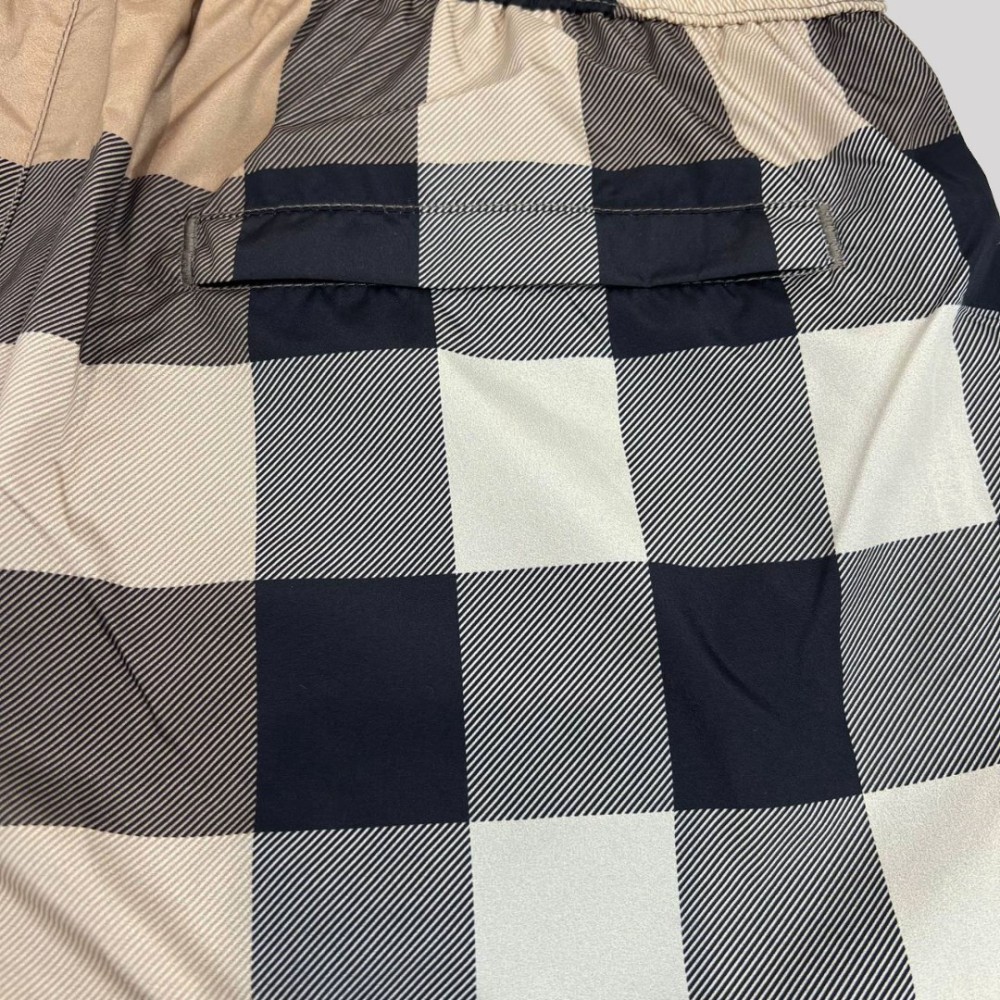 Vintage Check-Print Swim Shorts Vintage Check-Print Swim Shorts