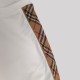 Check Trim Cotton T-Shirt Sleeves White Check Trim Cotton T-Shirt Sleeves White