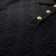 Column Stitch Short Sleeve Polo Black Details Column Stitch Short Sleeve Polo Black Details