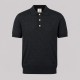 Column Stitch Short Sleeve Polo Black Details Column Stitch Short Sleeve Polo Black Details
