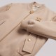 Hardware Leather Bomber Jacket Sand Hardware Leather Bomber Jacket Sand