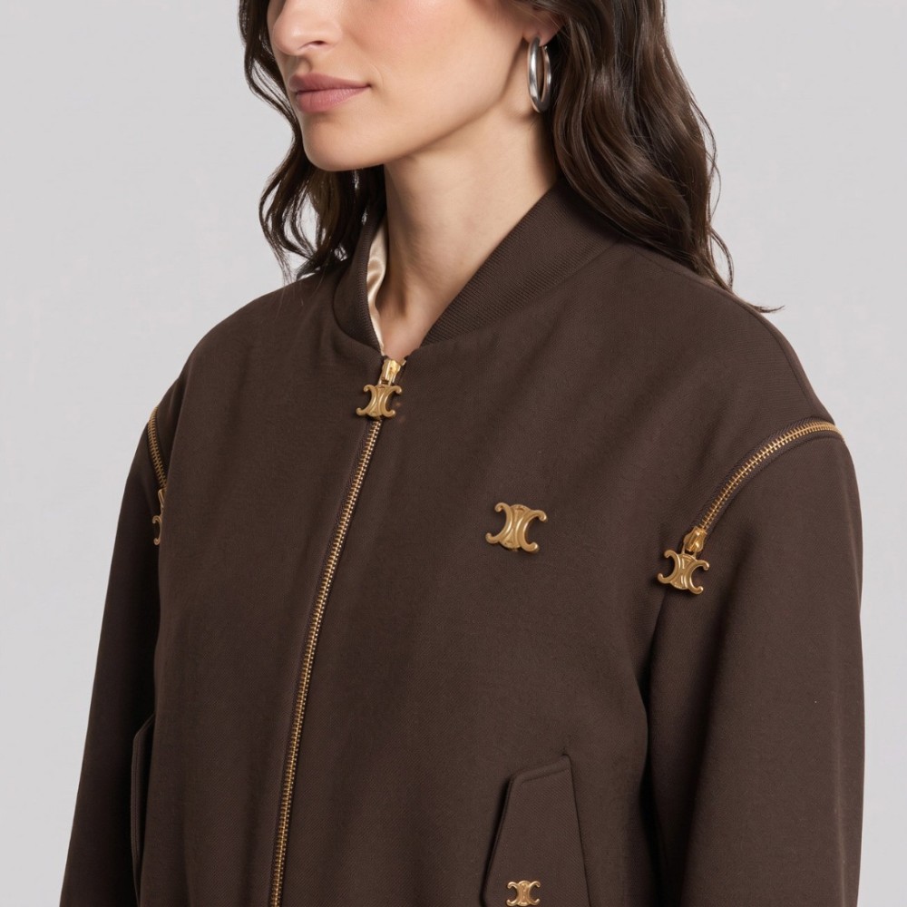 Hardware Leather Bomber Jacket Hardware Leather Bomber Jacket