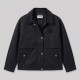 Triomphe Waxed Cotton Utility Jacket Black