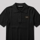Gold Logo Plaque Polo Shirt Gold Logo Plaque Polo Shirt