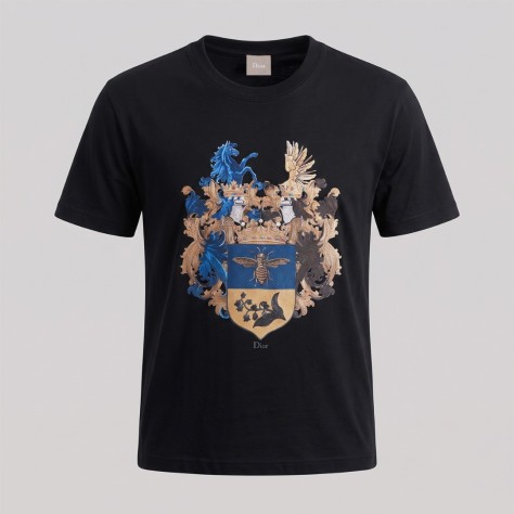 Blason Print - Relaxed Fit Black