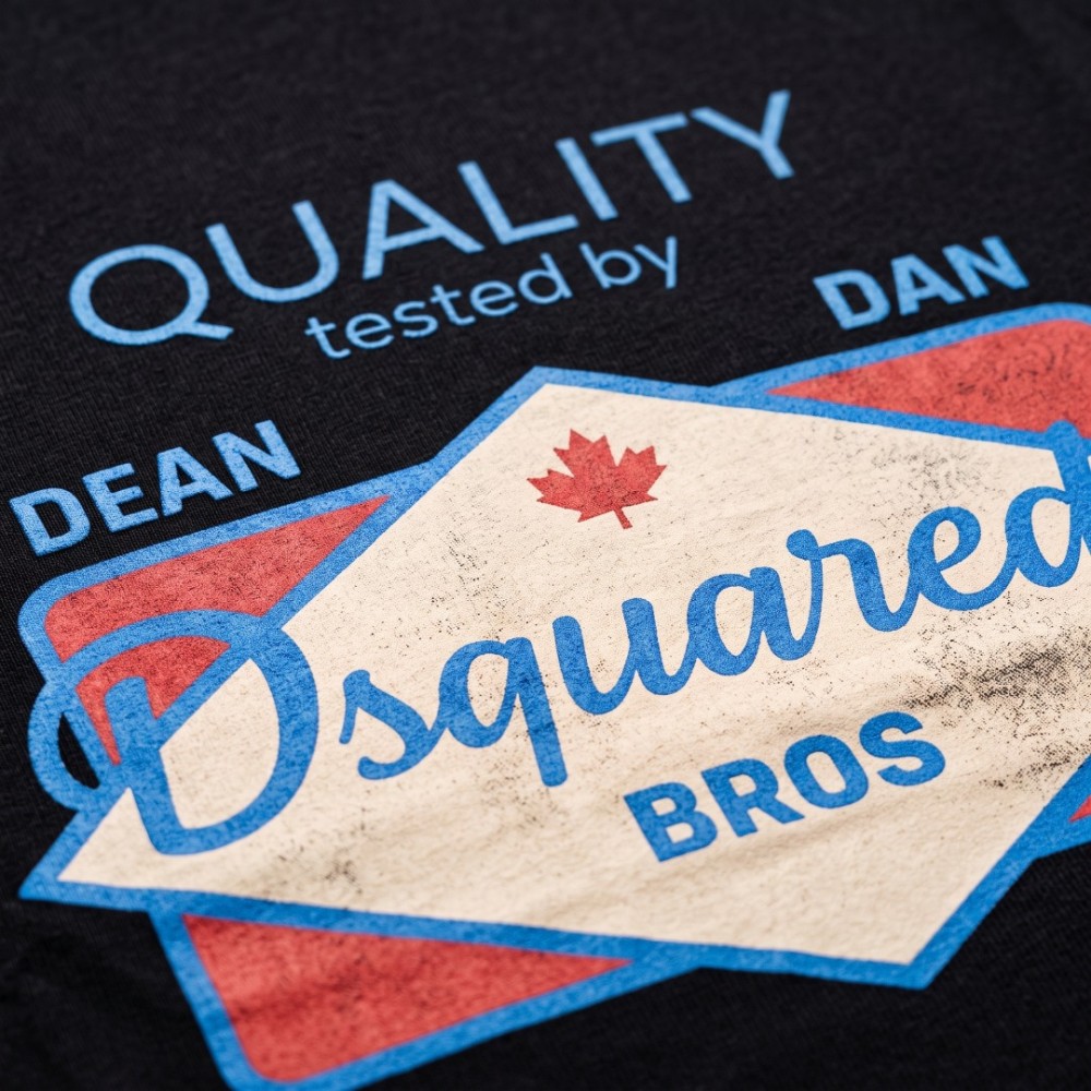 Dean & Dan Quality Graphic T-Shirt Black Vintage Logo Dean & Dan Quality Graphic T-Shirt Black Vintage Logo