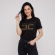 Stone Balls T-Shirt in Black / Gold