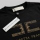 Stone Balls T-Shirt in Black / Gold