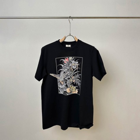 Тениска Etro Floral Hummingbird 