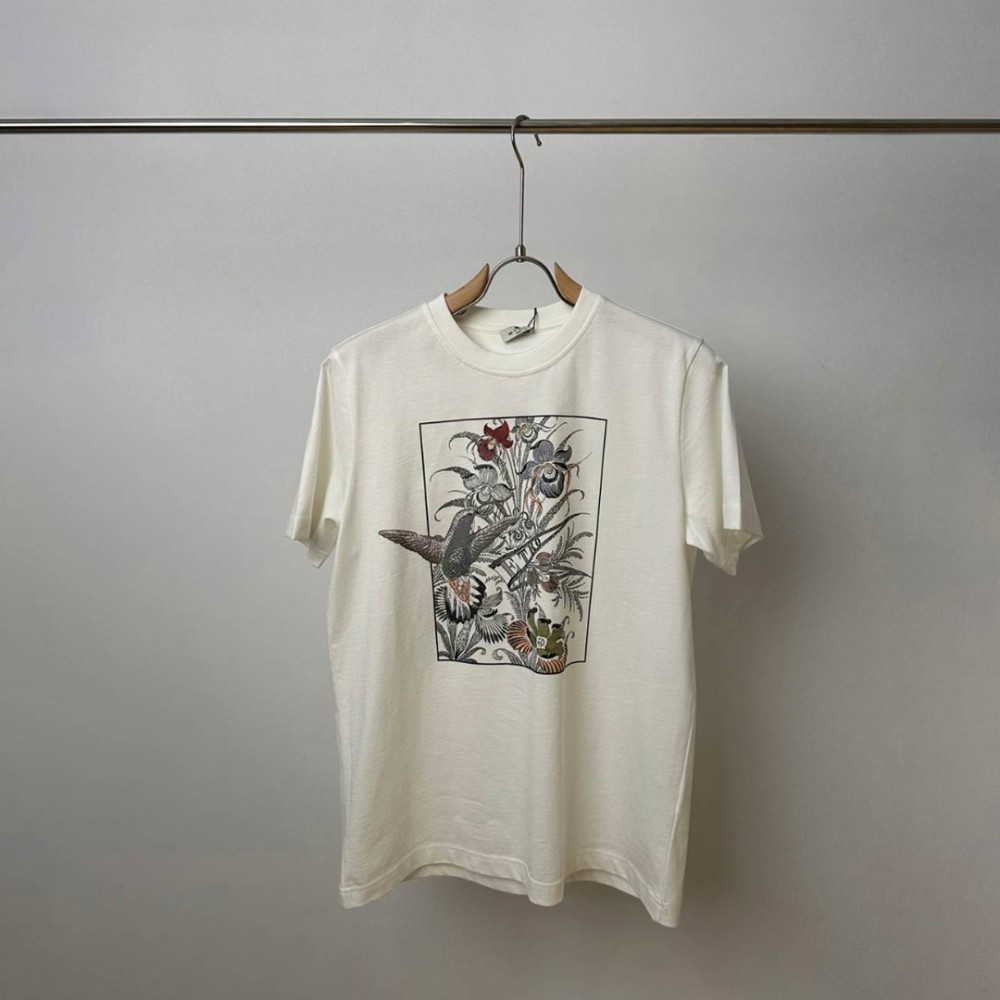 Тениска Etro Floral Hummingbird 