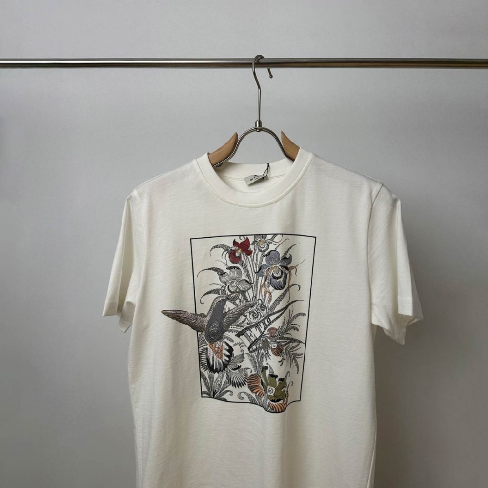 Тениска Etro Floral Hummingbird 
