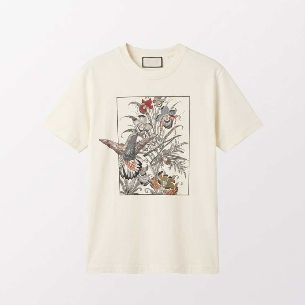 Тениска Etro Floral Hummingbird 