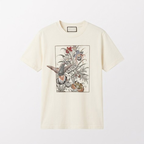 Тениска Etro Floral Hummingbird 