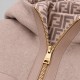FF Monogram Two-Face Reversible Hooded Wool Jacket Beige FF Monogram Two-Face Reversible Hooded Wool Jacket Beige