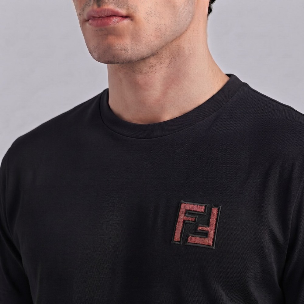Embroidered Small Logo T-Shirt Black Embroidered Small Logo T-Shirt Black