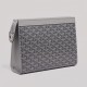 Signature Goyardine Monogram Zip Clutch Grey