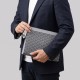 Signature Goyardine Monogram Zip Clutch Grey
