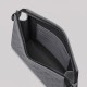 Monogram Shadow Embossed Leather Pochette Grey Monogram Shadow Embossed Leather Pochette Grey
