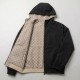 Gucci Two-Faced Windbreaker Jacket in Black / GG Axis Gucci Two-Faced Windbreaker Jacket in Black / GG Axis