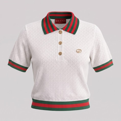 GG Logo Resort Polo Ivory