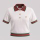 GG Logo Resort Polo Ivory