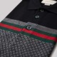 Knit-Polo Cotton Tricolor In Black