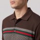 Knit-Polo Cotton Tricolor Brown