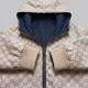 Gucci Two-Faced Windbreaker Jacket in Navy / GG Axis Gucci Two-Faced Windbreaker Jacket in Navy / GG Axis