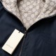 Gucci Two-Faced Windbreaker Jacket in Navy / GG Axis Gucci Two-Faced Windbreaker Jacket in Navy / GG Axis