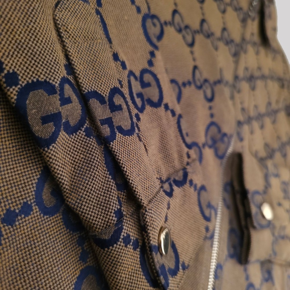 GG Axis Monogram Pattern Jacket