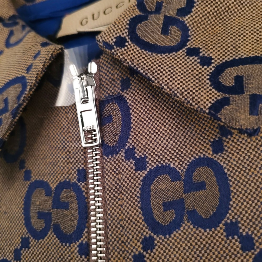 GG Axis Monogram Pattern Jacket